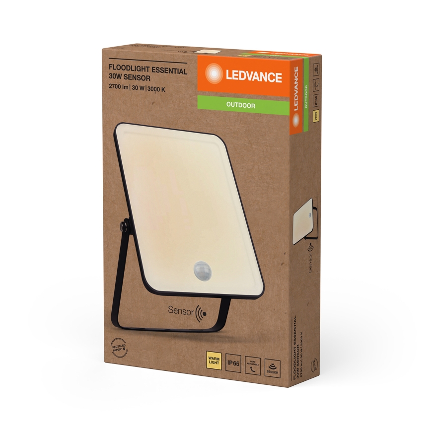 Ledvance - LED lauko sieninis prožektorius su judesio ir sutemų jutikliu FLOODLIGHT LED/30W/230V IP65