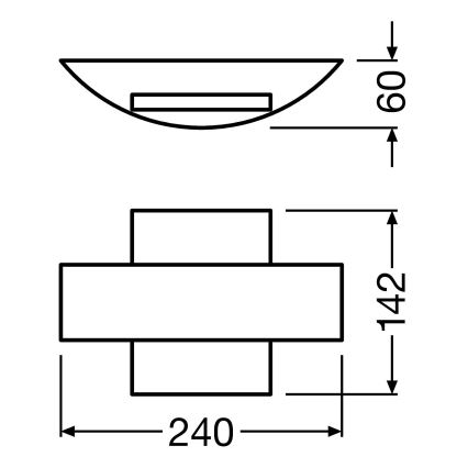 Ledvance - LED Lauko sieninis šviestuvas SHIELD LED/11W/230V IP44