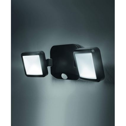 Ledvance - LED Lauko sieninis šviestuvas su jutikliu BATTERY 2xLED/10W/4xD IP54
