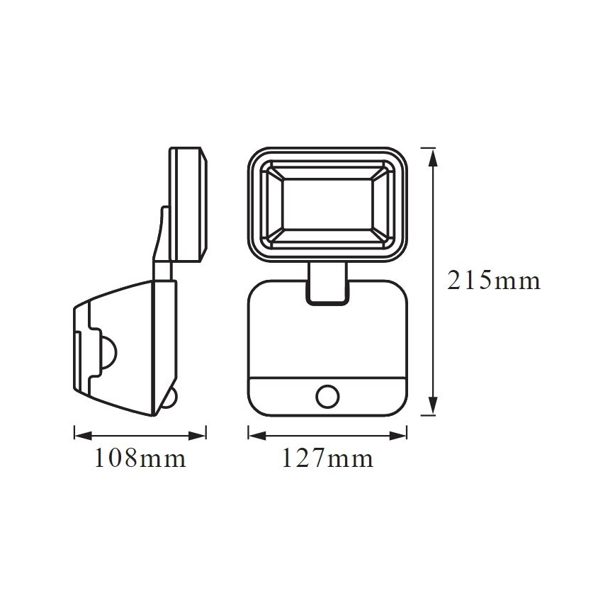 Ledvance - LED Lauko sieninis šviestuvas su jutikliu BATTERY LED/4W/4xD IP54