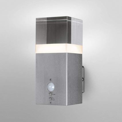 Ledvance - LED Lauko sieninis šviestuvas su jutikliu  CRYSTAL 1xLED/5W/230V IP44