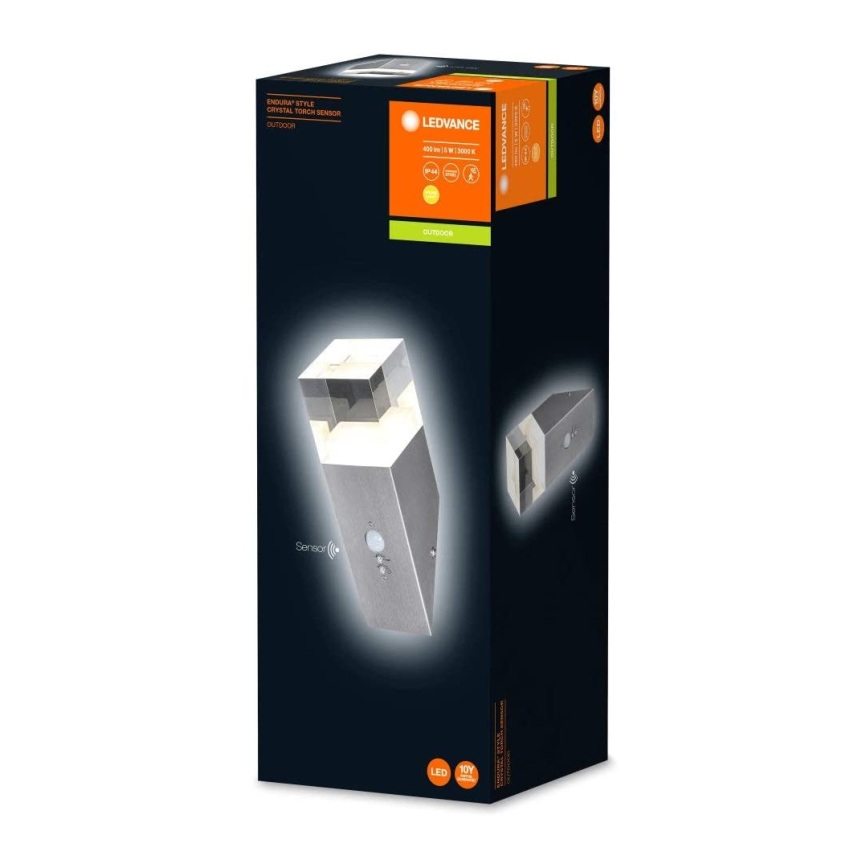 Ledvance - LED lauko sieninis šviestuvas su jutikliu CRYSTAL LED/5W/230V IP44