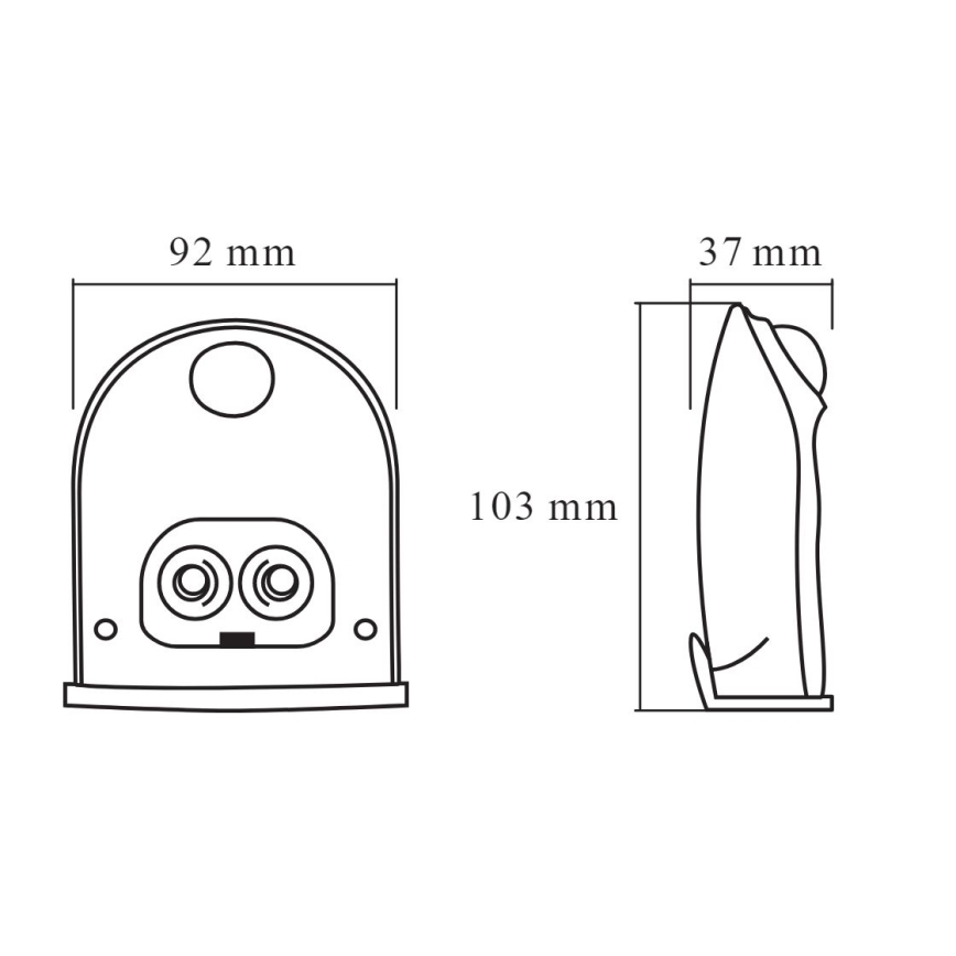 Ledvance - LED Lauko sieninis šviestuvas su jutikliu DOORLED LED/1W/3xAA IP54