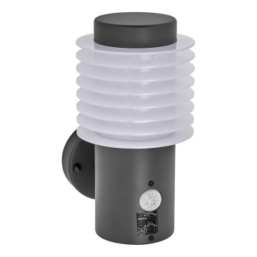 Ledvance - LED Lauko sieninis šviestuvas su jutikliu ENDURA RONDO LED/9,5W/230V IP44 antracitas