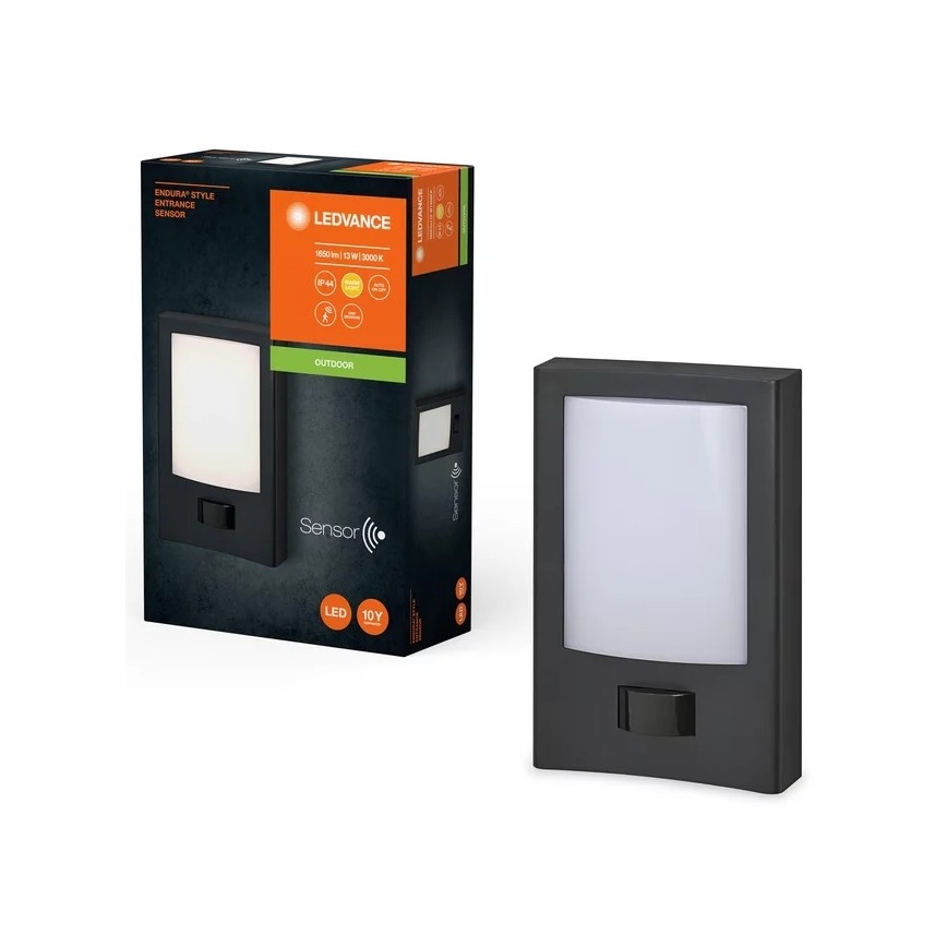 Ledvance - LED Lauko sieninis šviestuvas su jutikliu ENDURA STYLE LED/13W/230V IP44