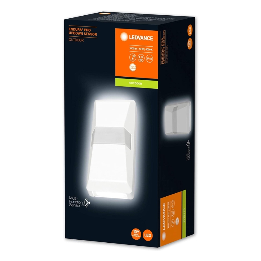 Ledvance - LED Lauko sieninis šviestuvas su jutikliu UPDOWN LED/10W/230V IP55