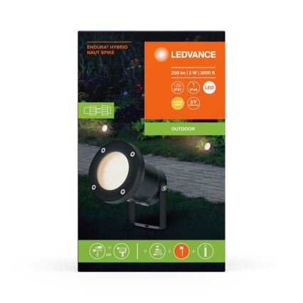 Ledvance - LED lauko šviestuvas ENDURA HYBRID NAUT SPIKE LED/2W/12V IP44