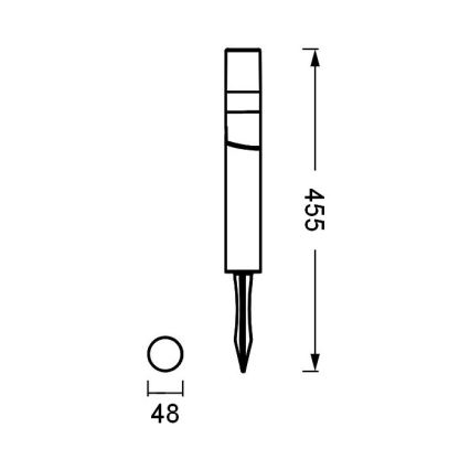 Ledvance - LED lauko šviestuvas ENDURA HYBRID ROTA SPIKE LED/1W/12V IP44