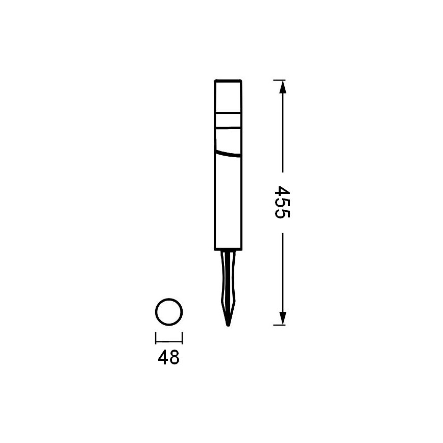 Ledvance - LED lauko šviestuvas ENDURA HYBRID ROTA SPIKE LED/1W/12V IP44