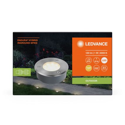 Ledvance - LED lauko šviestuvas ENDURA HYBRID SPIKE LED/1W/12V IP44