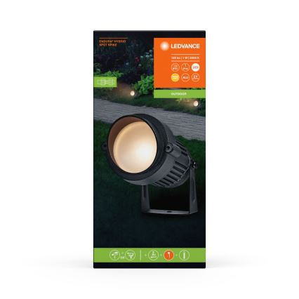 Ledvance - LED lauko šviestuvas ENDURA HYBRID SPOT SPIKE LED/1W/12V IP44