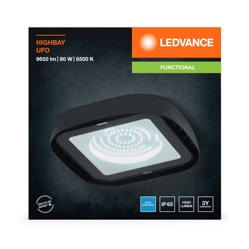Ledvance - LED lubinis industrinis apšvietimas HIGHBAY LED/80W/230V IP65 6500K