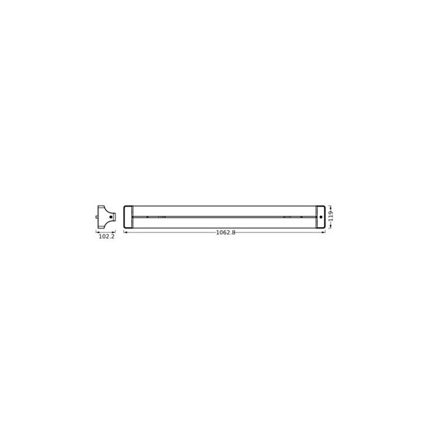 Ledvance - LED lubinis šviestuvas OFFICE LINE LED/42W/230V 106 cm