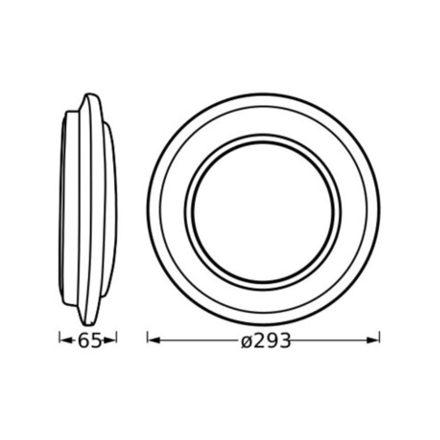 Ledvance - LED lubinis šviestuvas ORBIS BERLIN LED/16W/230V juoda