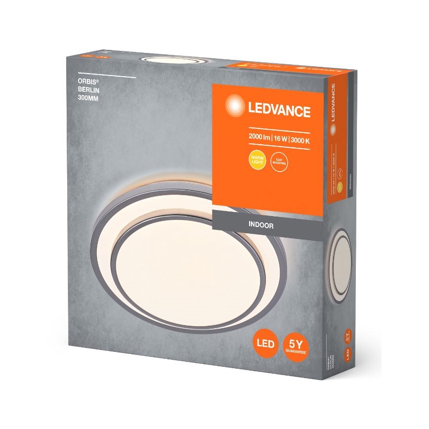 Ledvance - LED lubinis šviestuvas ORBIS BERLIN LED/16W/230V sidabras