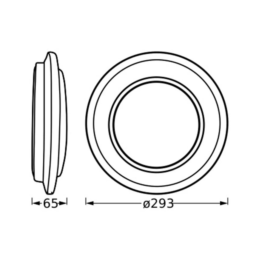 Ledvance - LED lubinis šviestuvas ORBIS BERLIN LED/16W/230V sidabras