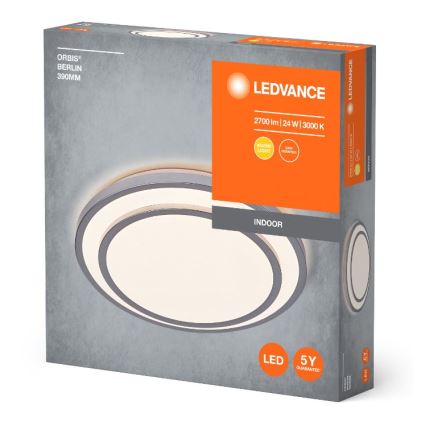 Ledvance - LED lubinis šviestuvas ORBIS BERLIN LED/24W/230V sidabras