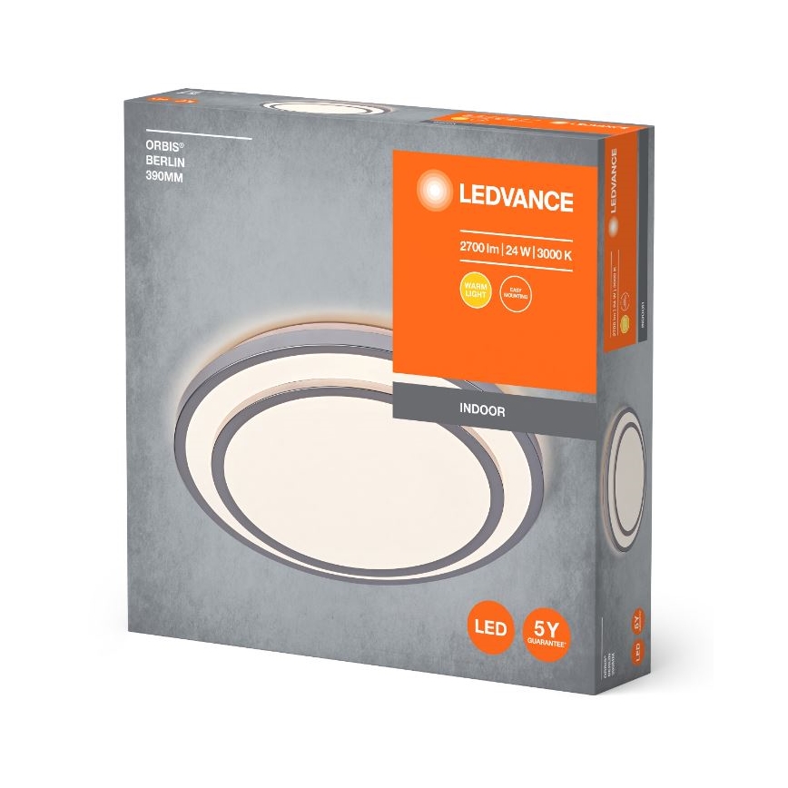 Ledvance - LED lubinis šviestuvas ORBIS BERLIN LED/24W/230V sidabras