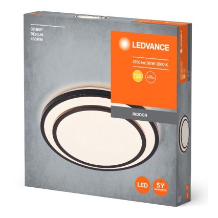 Ledvance - LED lubinis šviestuvas ORBIS BERLIN LED/36W/230V juoda