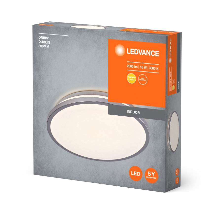 Ledvance - LED lubinis šviestuvas ORBIS DUBLIN LED/16W/230V diametras 29,5 cm
