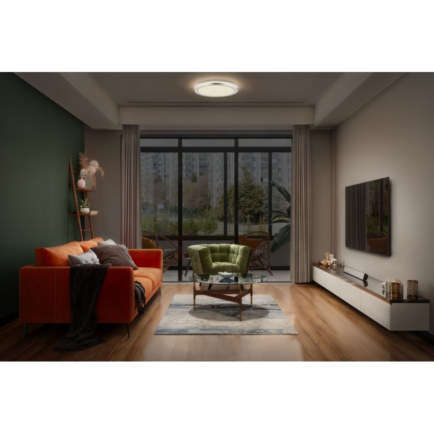 Ledvance - LED lubinis šviestuvas ORBIS HELMAN LED/24W/230V diametras 39 cm sidabras