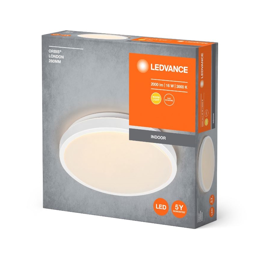 Ledvance - LED lubinis šviestuvas ORBIS LONDON LED/16W/230V balta