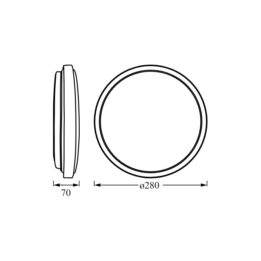 Ledvance - LED lubinis šviestuvas ORBIS LONDON LED/16W/230V balta