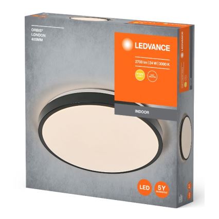 Ledvance - LED lubinis šviestuvas ORBIS LONDON LED/24W/230V juoda