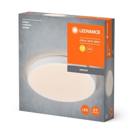Ledvance - LED lubinis šviestuvas ORBIS LONDON LED/36W/230V balta