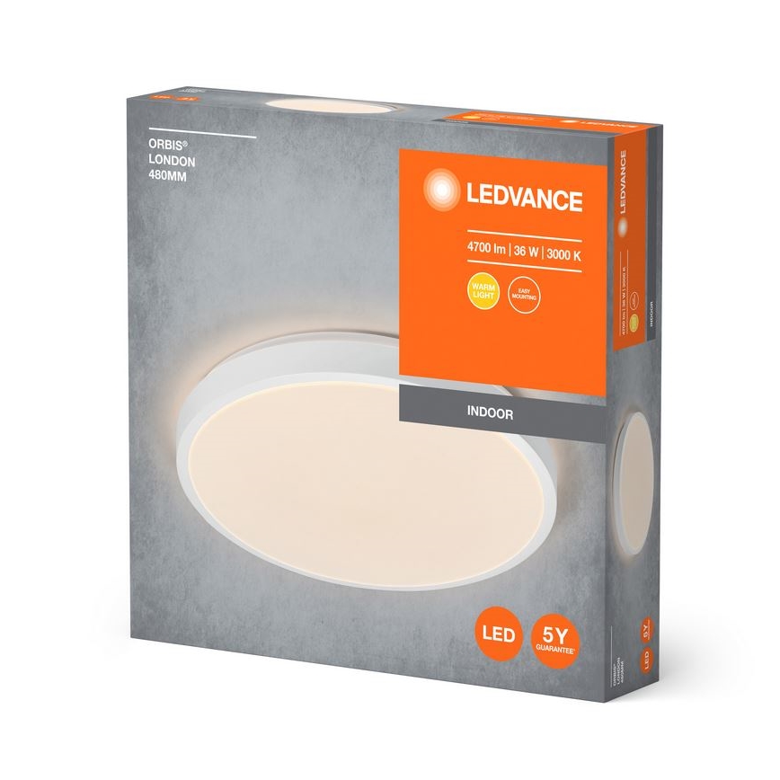 Ledvance - LED lubinis šviestuvas ORBIS LONDON LED/36W/230V balta