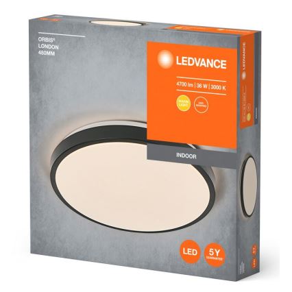 Ledvance - LED lubinis šviestuvas ORBIS LONDON LED/36W/230V juoda