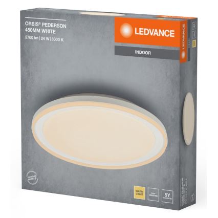Ledvance - LED lubinis šviestuvas ORBIS PEDERSON LED/24W/230V diametras 45 cm balta
