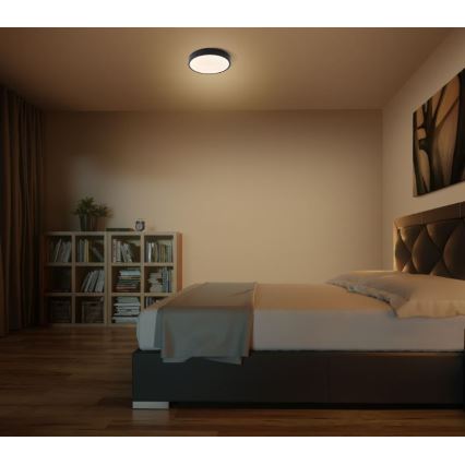 Ledvance - LED lubinis šviestuvas ORBIS SLIM LED/20W/230V juoda