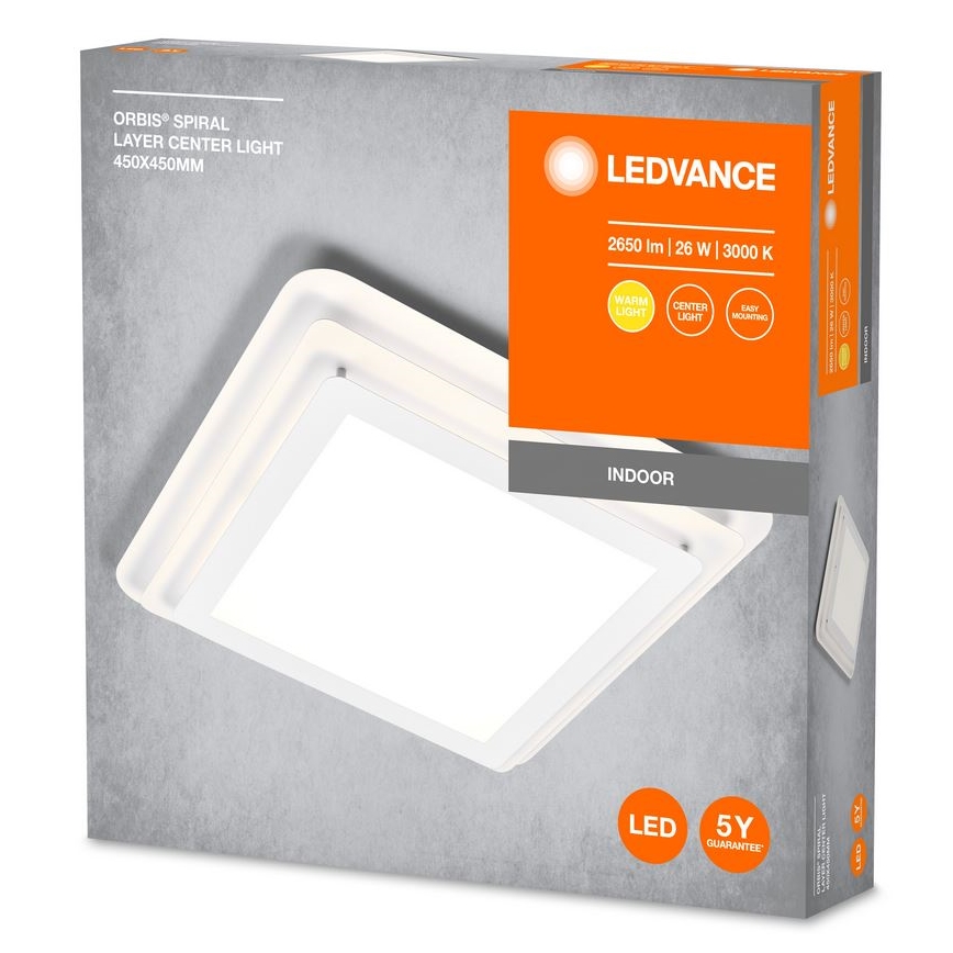 Ledvance - LED lubinis šviestuvas ORBIS SPIRAL LED/26W/230V