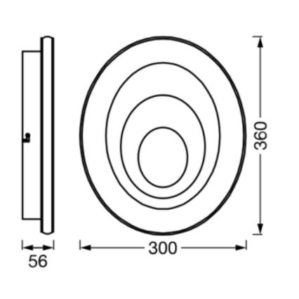 Ledvance - LED lubinis šviestuvas ORBIS SPIRAL LED/27W/230V