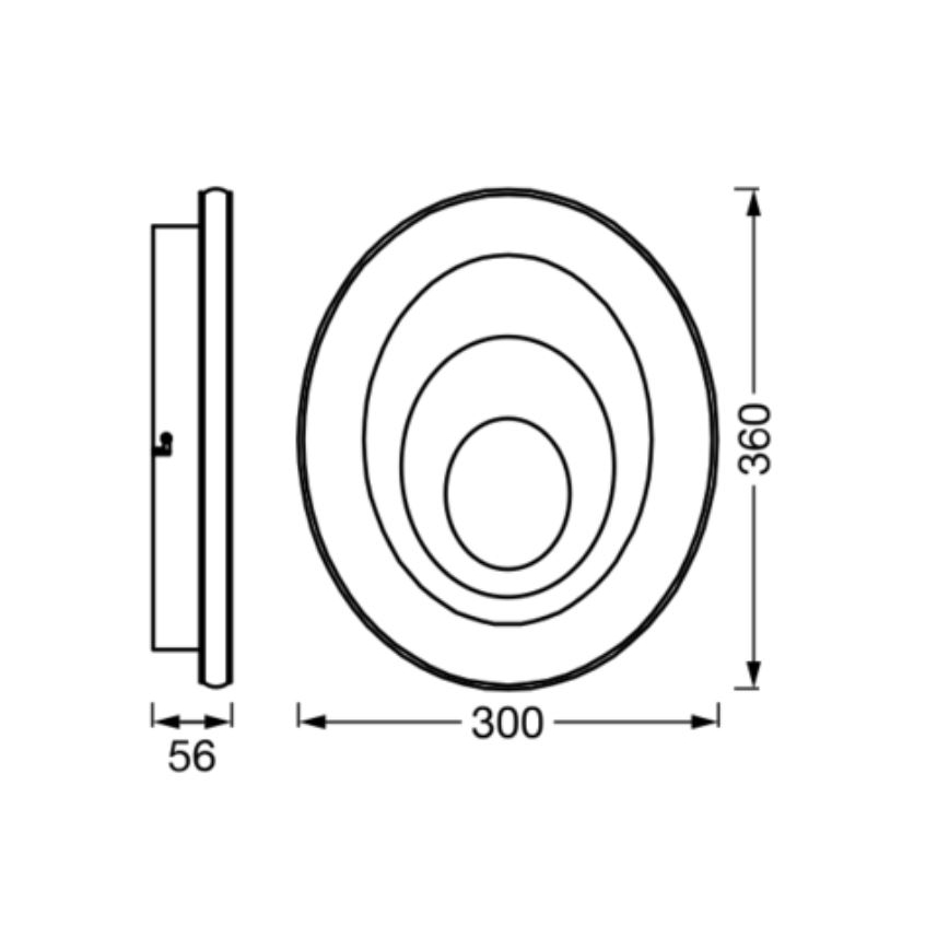 Ledvance - LED lubinis šviestuvas ORBIS SPIRAL LED/27W/230V