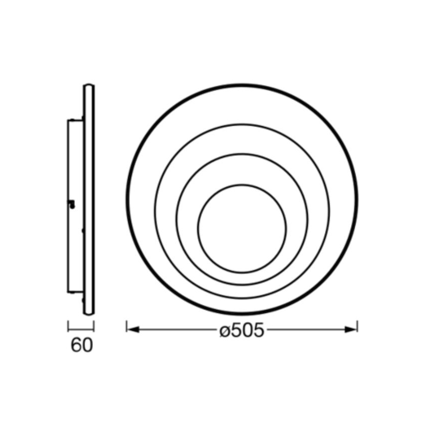 Ledvance - LED lubinis šviestuvas ORBIS SPIRAL LED/42W/230V