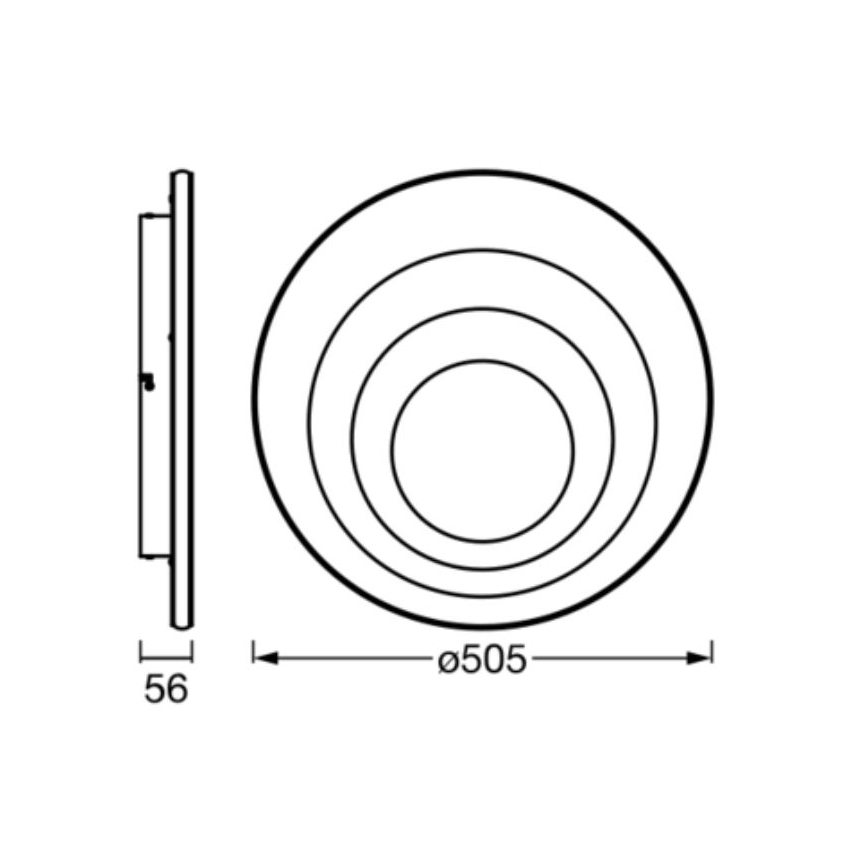 Ledvance - LED lubinis šviestuvas ORBIS SPIRAL LED/42W/230V