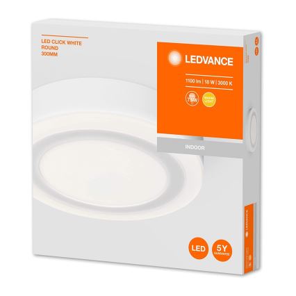 Ledvance - LED Lubinis šviestuvas ROUND LED/18W/230V d. 30 cm