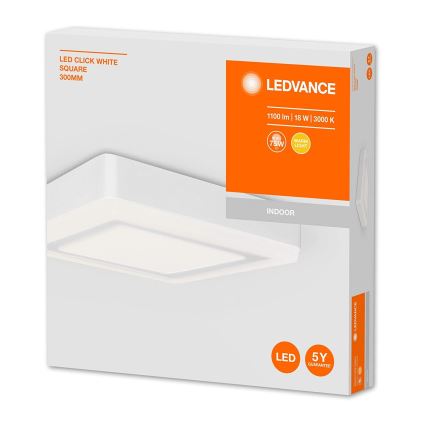 Ledvance - LED Lubinis šviestuvas SQUARE LED/18W/230V