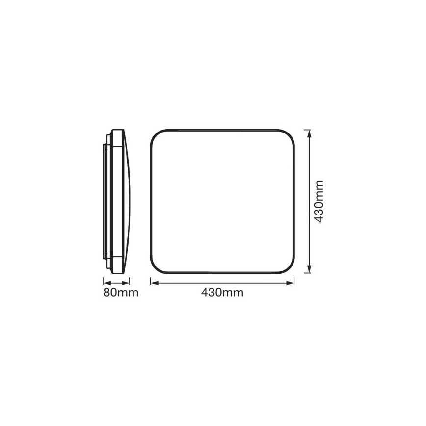 Ledvance - LED lubinis šviestuvas su jutikliu ORBIS LED/50W/230V 3000K