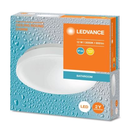 Ledvance - LED lubinis vonios šviestuvas CEILING ROUND LED/12W/230V 3000K IP44