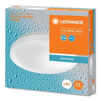 Ledvance - LED lubinis vonios šviestuvas CEILING ROUND LED/12W/230V 6500K IP44