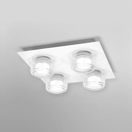Ledvance - LED lubinis vonios šviestuvas ORBIS FLAME 4xLED/5,5W/230V 3000/4000K IP44 balta