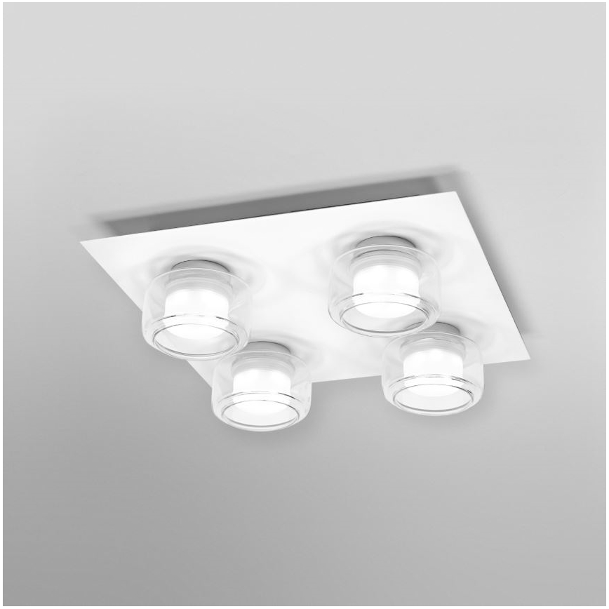 Ledvance - LED lubinis vonios šviestuvas ORBIS FLAME 4xLED/5,5W/230V 3000/4000K IP44 balta