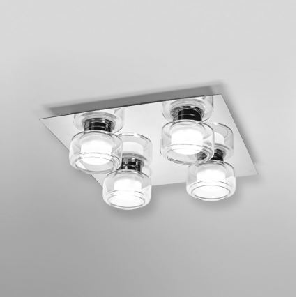 Ledvance - LED lubinis vonios šviestuvas ORBIS FLAME 4xLED/5,5W/230V 3000/4000K IP44 chromas