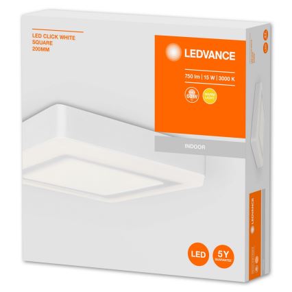 Ledvance - LED lubų šviestuvas CLICK LED / 15W / 230V