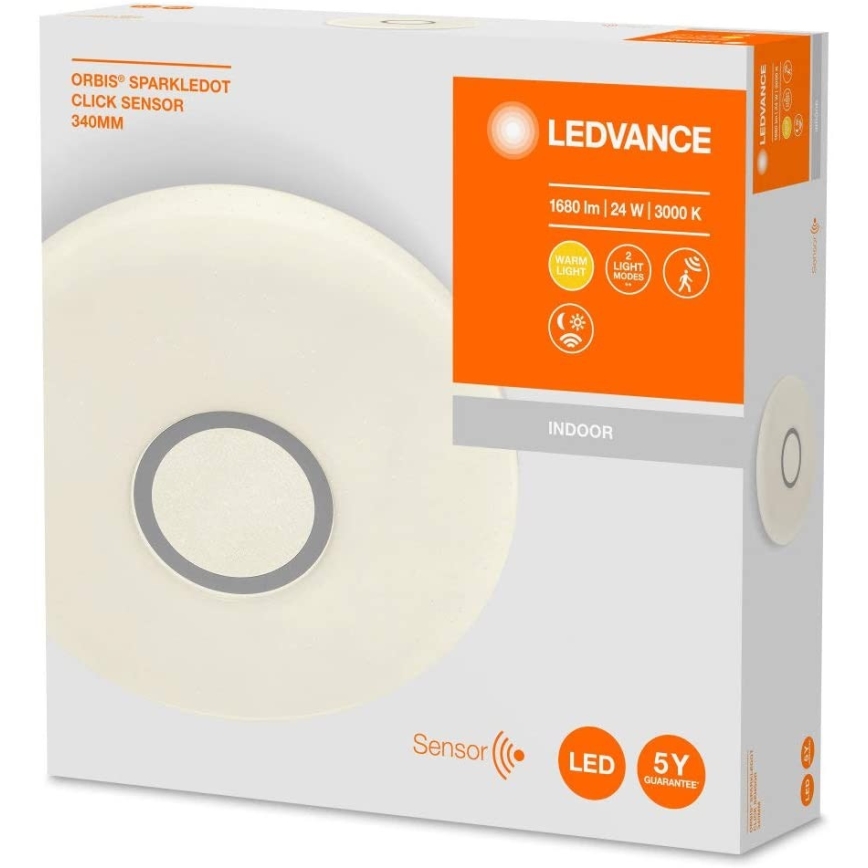 Ledvance - LED lubų šviestuvas su jutikliu SPARKLEDOT LED / 24W / 230V