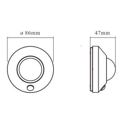 Ledvance - LED naktinis šviestuvas su jutikliu NIGHTLUX LED/1,7W/3xAA 4000K