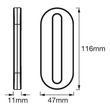 Ledvance - LED Orientacinis šviestuvas su jutikliu MOBILE LED/0,5W/4,2V CRI 90